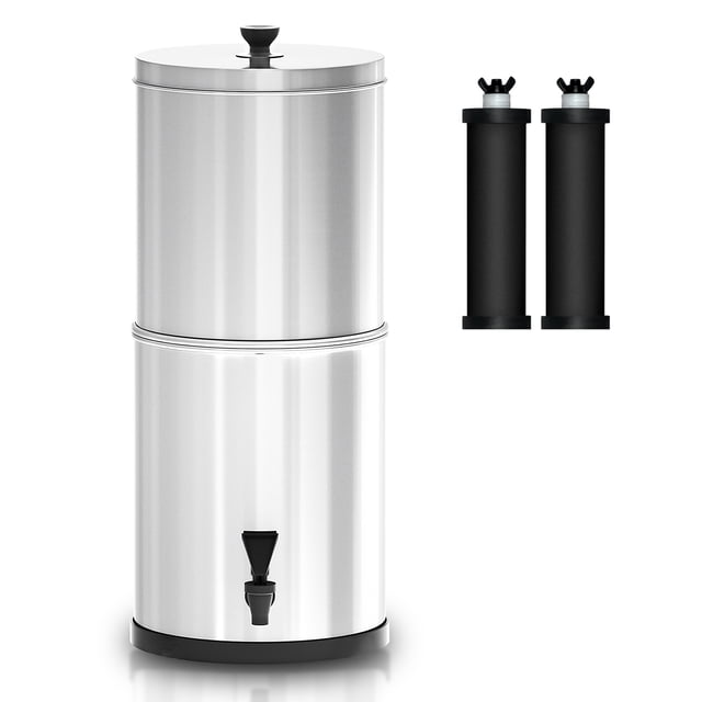 Riwcyla Gravity Filter System Filtration Bucket for Home Camping Hiking Preparedness
