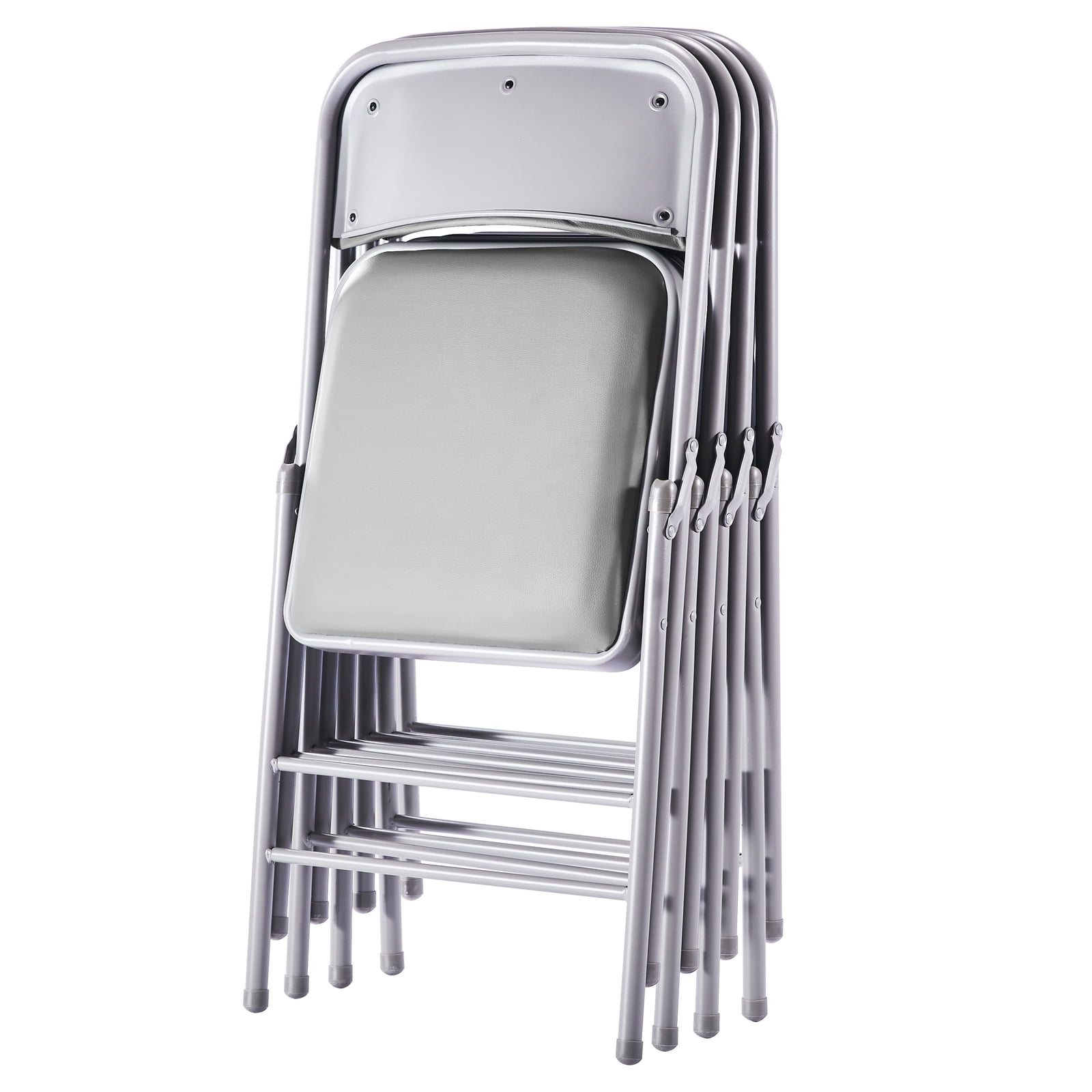 VTOY 2-Pack Folding Chairs with Padded Cushion and Back Metal Foldable Chairs with Comfortable Cushion for Home and Office, for Indoor and Outdoor Events