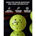 thumbnail image 6 of Warping Point Pickleball Balls Outdoor 40 Holes USAPA Approved Competition 4 Pack, 6 of 7