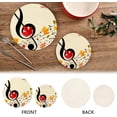 thumbnail image 4 of SKYSONIC Abstract Autumn Musical Pot Holders Trivets, 2 Pcs Heat Resistant Trivets,Fall Maple Leaves Cotton Thread Weave Mats for Hot Pads Pans Pot Bowl Teapot for Kitchen Decor, 4 of 7