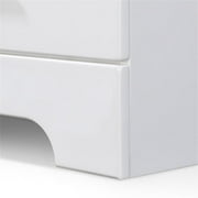 ClickDecor Hudson 2 Drawer Nightstand White