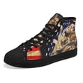 thumbnail image 6 of German Shepherd High Top Canvas Shoes Sneakers Black Size 4.5, 6 of 7