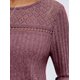 thumbnail image 4 of Camisa de Larga con Encaje para Mujer, Top de Otoño, Moda Elegante, Informal, Tipo Túnica, Suéter, Ropa de . Púrpura S, 4 of 8