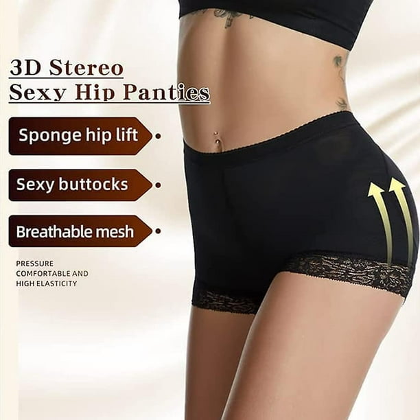 Women's Hip Lift Panties - Womens Butt Lifter Hip Enhancer Pads Underwear  Shapewear Tummy Control Panties Boyshorts