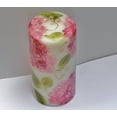 thumbnail image 4 of Beautiful Large Tall ative Romantic Hand Painted Hydrangea Flower White Pillar Candle with Golden Swirls Big Floral Pillared Candlesticks Spring Summer Home, 4 of 6