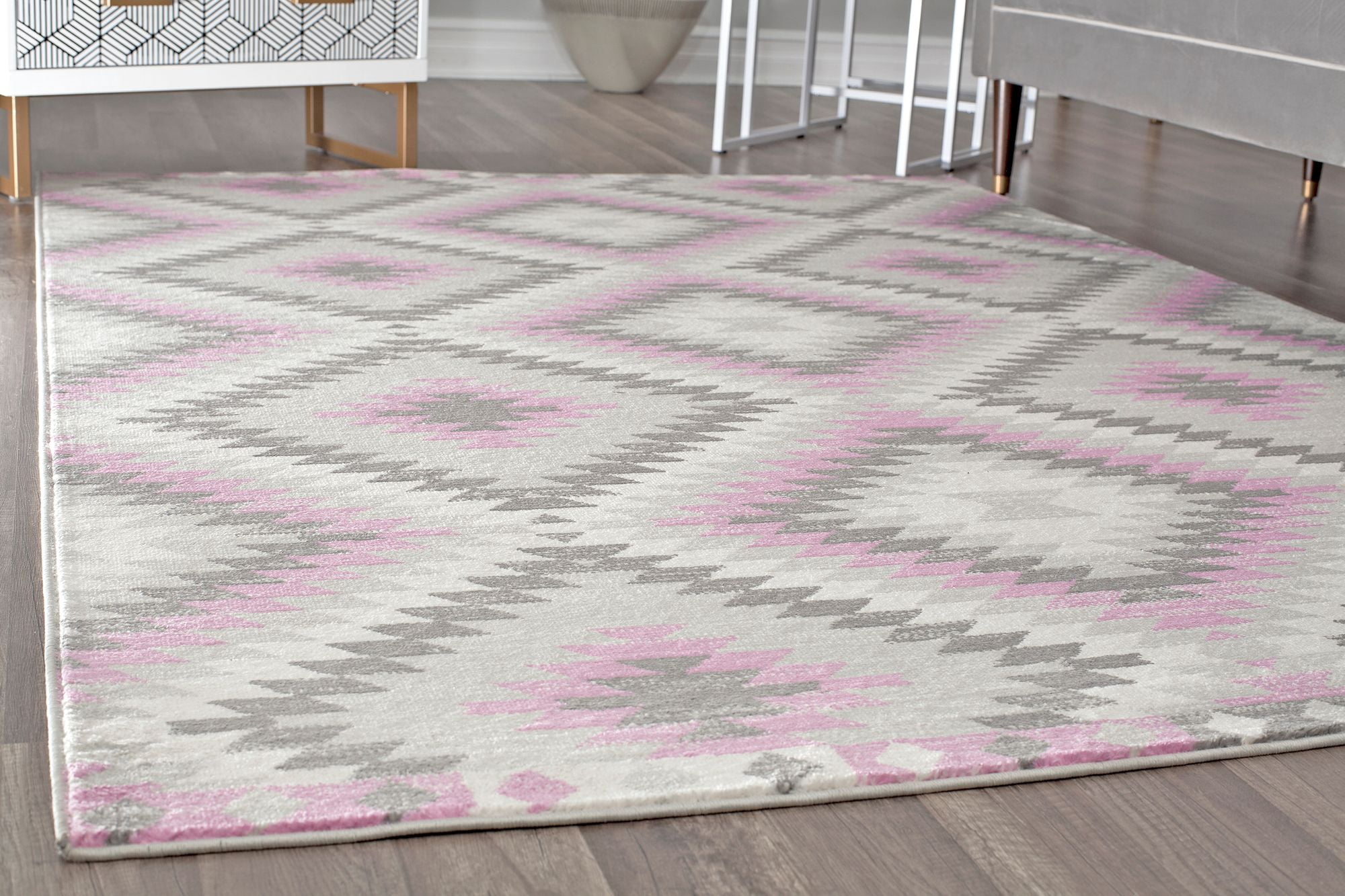Soleil BR30N Taffy Tribal Moroccan gray Area Rug, 2'x4'