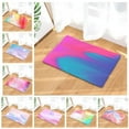 thumbnail image 2 of Colorful Kitchen Entrance Door Mat Flannel Carpet Doormat Colorful Setting Sun Indoor Floor Mats Anti-Slip Rug, 2 of 6