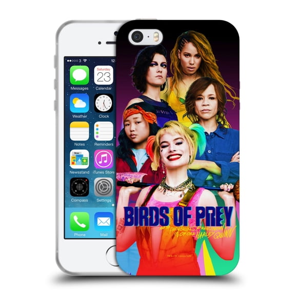 Head Case Designs Officially Licensed Birds of Prey DC Comics Harley Quinn Art BOP Cast Soft Gel Case Compatible with Apple iPhone 5 / 5s / iPhone SE 2016