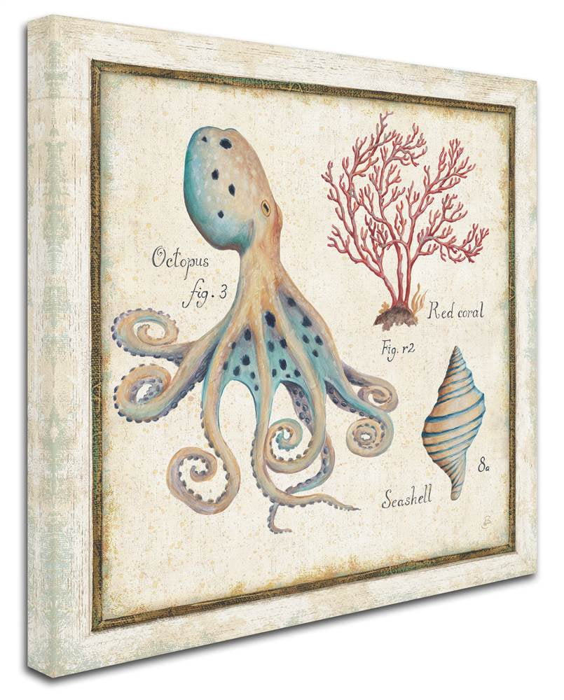 Trademark Fine Art "Oceanography I" Canvas Art by Daphne Brissonnet