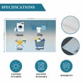 thumbnail image 6 of Laundry Washing Machine Clothes Placemats Set of 4,Wipeable Washable Table Mats for Dining Tables, Blue Gradient Place Mats for Kitchen Event Party Tabletop Decor, 6 of 9