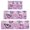 Purple Butterfly Pattern-1, variant on Purple Butterfly Pattern Kitchen Rugs Sets Of 3,Kitchen Runner Rugs Non Skid Washable,Decorative Kitchen Floor Mats for Kitchen,Sink,Laundry,17"x30"  17"x47"   17"x59"
