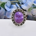 thumbnail image 3 of Purple Charoite - Siberia 925 Sterling Silver Ring All Ring Size Available, Statement Ring, Adjustable Ring, Oval Ring, Purple Ring, 3 of 4
