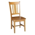 thumbnail image 6 of International Concepts 36"H Round Top Dining Table with 2 San Remo Chairs - Pecan- 3 Piece Set - Seats 2, 6 of 8