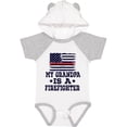 thumbnail image 3 of Inktastic Firefighter Grandpa Fireman Flag Boys or Girls Baby Bodysuit, 3 of 5