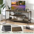 thumbnail image 7 of LED TV Stand for TVs up to 55'', Small Modern TV Console for Living Room,Bedroom,Light Gray, 7 of 7