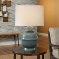 thumbnail image 2 of Jamie Young Kaya Ceramic Table Lamp with Linen Shade, 2 of 4