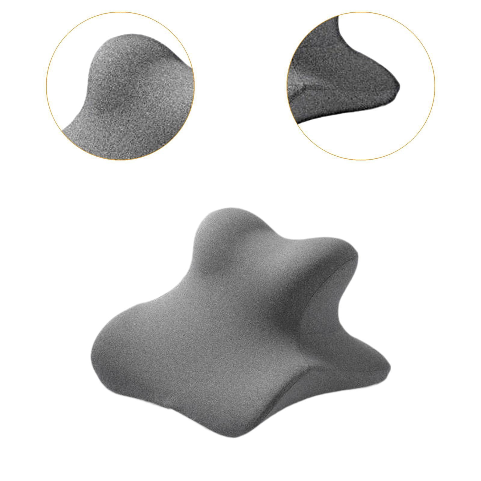 CoudarTitie Neck Support Wedge Pillow for Sitting And Lying Down Memory Foam for Home Office Gray