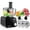 Black, variant on HOWORK Food Processor, 12 Cup 600w Multifunctional Food Vegetable Chopper, for Shredding, Slicing, Doughing, Emulsifying and Juicing, Silver