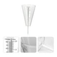 thumbnail image 3 of BRIGHTFUFU 1pc cono en forma de calibre de lluvia enchufe copa de medición copa de lluvia transparente, 3 of 8