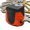 thumbnail image 2 of Kovix KS6 Candado de freno de disco de acero ultraportátil, alarma de 120 dB, pin de 6 mm, IP67, fácil de bloquear, resistente al agua, para motocicleta, scooter, bicicleta eléctrica, naranja fluoresc, 2 of 5