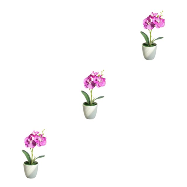 Monstrate Bonsái Artificial no tóxico y duradero, de regalo para el día de la madre, planta Artificial exquisita hecha a mano, púrpura Type1 NO1