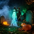 thumbnail image 3 of Lypsnake Cursed Pirate Glowing Ghost Yard Stake Light,Skeleton Pirate with Lantern LED Garden Decor, Spooky Lawn Stake for Halloween Pathway Haunted House Decor, 3 of 8