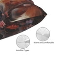 thumbnail image 3 of Fotbe Romantic Flower Fox Couple Funda de Almohada Decorativa Estilo Occidental, Lujo en Algodón, Fundas para Almohadas King, Cojín Estampado para Decoración del Hogar-16"x24", 3 of 6