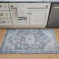 thumbnail image 2 of Bloom Rugs Washable Non-Slip 3' x 5' Rug - Blue / Gray Traditional Oriental Area Rug for Living Room, Bedroom, Dining Room, and Kitchen - Exact size: 3' x 5', 2 of 9
