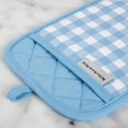thumbnail image 3 of xianlin-KA Gingham PH Pot Holder Set, 7"x10", Blue Velvet, 3 of 4