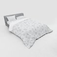 thumbnail image 3 of Ambesonne Winter Bedding Set 3 Pcs, Ornate Snowflake Motifs, Twin XL, Grey White, 3 of 3