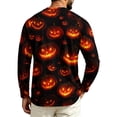 thumbnail image 5 of Mens Halloween Shirt Raglan Long Sleeve Crew Neck Funny Ghost Graphic Comfortable Casual Halloween Costumes, 5 of 5