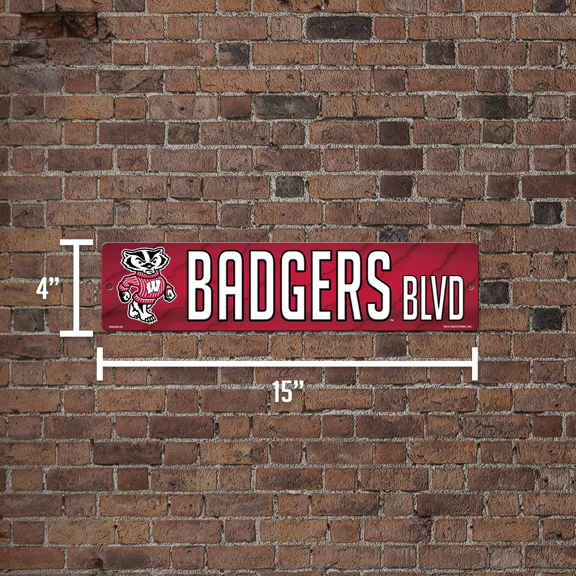 Wisconsin Plastic Street Sign