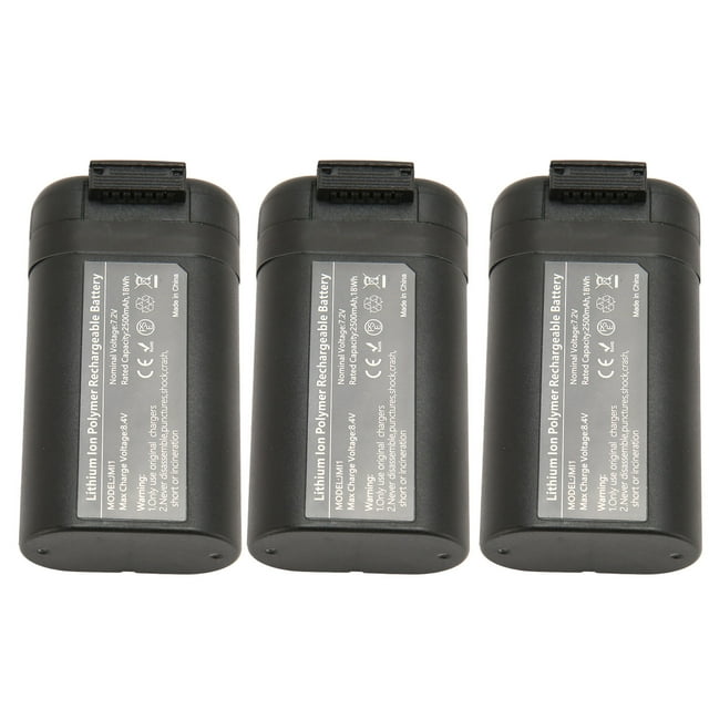 Intelligent Flight Batteries, 2500mAh Drone Spare Battery Lightweight 3pcs Real Time Monitoring for Maintenance