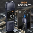thumbnail image 3 of Portable Breath Alcohol Tester, Rechargeable Breathalyzer & Alcohol Tester, Contact-Free Blow Detection, High-Accuracy & Fast BAC Measuring with LCD Display, Use for Home, Driving, Party (Black), 3 of 10