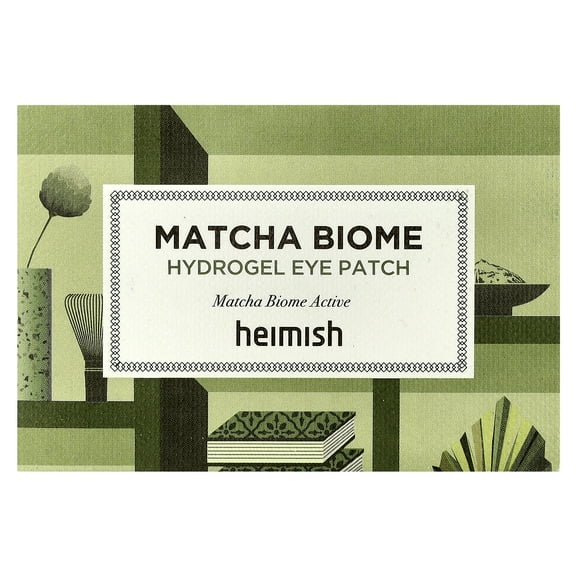 Heimish Matcha Biome, Hydrogel Eye Patch, 60 Patches, 1.4 g Each