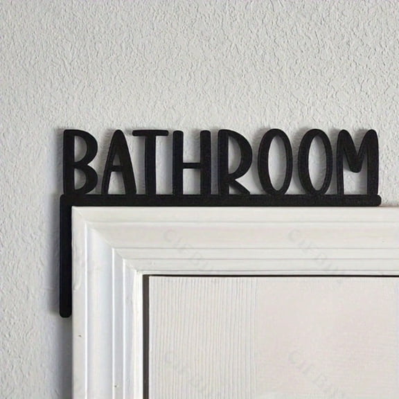 Bathroom door decoration, bathroom door sign, bathroom corner home decoration, toilet door decoration, housewarming gift