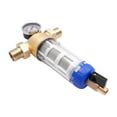 thumbnail image 3 of Flushable Prefilter, Water Filter, Reusable and Flushable Pre-Filtration System Pre-filter 8.27*3.39 in Copper 316 Stainless Steel PC, 3 of 20