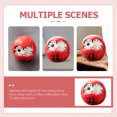 thumbnail image 3 of 2pcs Ceramic Daruma Doll Daruma Statue Desktop Ornaments Holiday Home Decor, 3 of 7