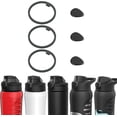 thumbnail image 1 of SHIQI-3 Set Gaskets and Stoppers Compatible with Under Armour Pro Lid and Rise Lid Water Bottle 16oz 18oz 24oz 32oz, Top Lid Replacement Seals Part, Bottle Cap Mouth Plug Accessories, 1 of 4