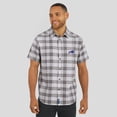 thumbnail image 4 of Men's Darius Rucker Collection by Fanatics Gray Buffalo Bills Team Plaid Short Sleeve Full-Snap Shirt, 4 of 6