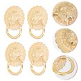 thumbnail image 3 of 4Pcs Retro Drawer Knobs Decorative Drawer Pulls Lion Head Knob Wine Box Handle, 3 of 8