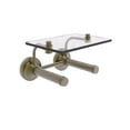 thumbnail image 2 of Prestige Regal Collection 2 Roll Toilet Paper Holder with Glass Shelf - Antique Pewter, 2 of 11