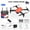 Orange, variant on TERGAYEE Intelligent Obstacle Avoidance Drone with HD Camera Kits, Optical Flow Localization Stable Hovering Mobile App Control Gesture Recognition Quadcopter, Suitable as Gifts for Men