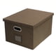thumbnail image 1 of Valease Contenedores de almacenamiento plegables de tela de lino con tapas y asas extraíbles, cajas de almacenamiento lavables, cubos con cubierta para dormitorio, armario, oficina, sala de estar,, 1 of 3