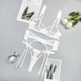 thumbnail image 3 of MUZISKAT-Conjunto de lencería transparente para mujer, sujetador Sexy de tul, liguero, 3 piezas, 3 of 5
