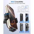 thumbnail image 3 of Soporte para teléfono móvil para coche, soporte universal para salpicadero, parabrisas o ventana - Soporte para automóvil compatible con iPhone/Samsung y todos los smartphones con funda gruesa, 3 of 7