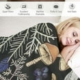 thumbnail image 3 of Nawypu  Dark Wild Forest Mushrooms Blanket Soft and Lightweight Flannel Throw Suitable for Use in Bed, Living Room and Travel, 3 of 6