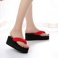 thumbnail image 6 of WIZUTIZ Shower Shoes Women Athletic Soft Slide Sandals Women Summer Slippers Wedge Sandals Platform Heels Slide Sandals BOHO Knitted Beach Slide Sandals Indoor Slippers Gifts for Her, 6 of 6