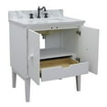 thumbnail image 5 of Bellaterra Home 31" Single vanity in White finish top with White Carrara and rectangle sink, 5 of 9