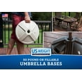 US Weight Fillable 50 Pound Umbrella Base Designed to be Used with a